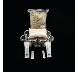 Half Pint Starter Pack, 12HP Jars, 500 BRF  4L Vermiculite, 2 x Syringes, Instructions - FREE SHIPPING
